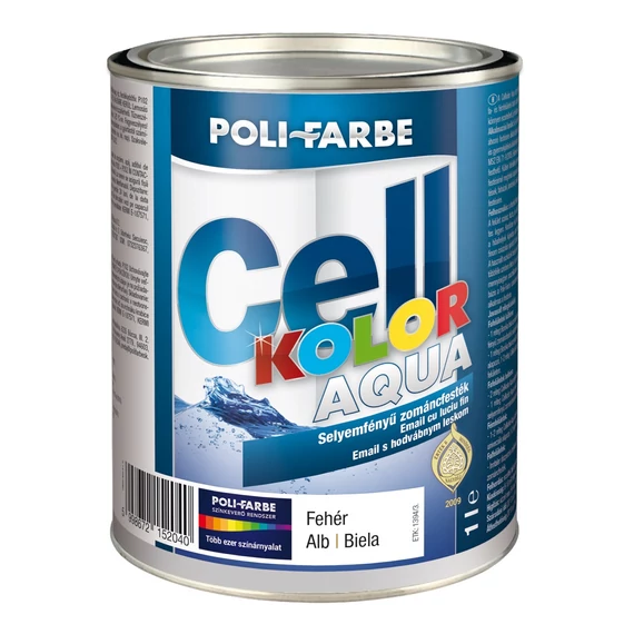 POLI-FARBE CELLKOLOR AQUA SELYEMFÉNYŰ ZOMÁNCFESTÉK