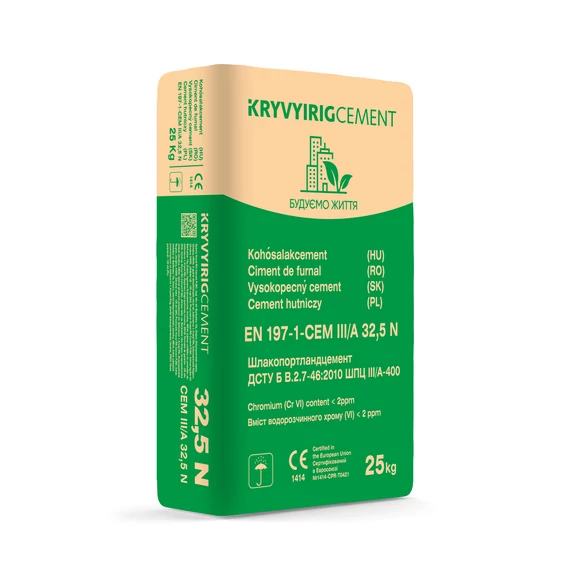 Cement Kryvyrig kohósalakcement CEM III/A 32,5 N (25kg)