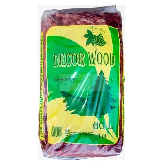 BIOLIFE Decor Wood fa apríték (mulcs) 60 l VÖRÖS